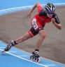 Competing at an inline competition in Belgium.