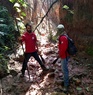 Um dia de trabalho dentro de um rio que secou .