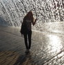 Outside the Oceanarium in Lisbon