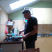 Daniel in our kitchen preparing dinner????