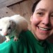 Hanging out with my ferret buddy, Dougal.