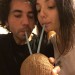 our first coconut experience