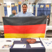 Representing my German university at a fair at Utah State Un