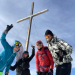 Me and friends on top of a ski ascent