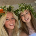 Me and a friend celebrating Swedish midsummer