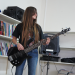 Playing bass at middle school in a talent show