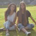 With a friend at high school