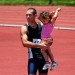 Após uma prova de atletismo em 2010 com a minha filha