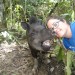 at an animal rescue in the Amazon
