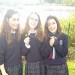 In an irish school (I'm the girl on the right once again)