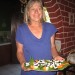 Home grown organic veggies with goat cheese