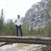 at a trail leading to Stanley Glacier in British Columbia