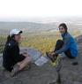 Hiking the Appalachian Trail with my lovely roommate!