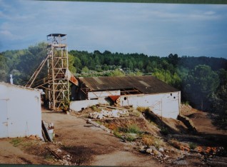 Workshop, tower and coal storage building