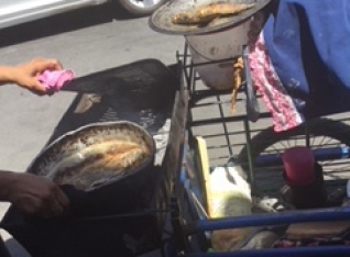 Fish fry in the street