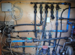 Old irrigatrion system mess