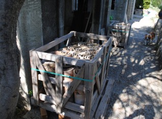 Old roof tiles still have to be place