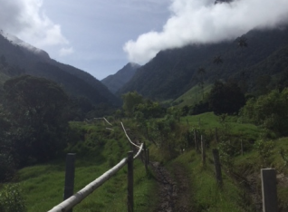 Farmer field hike