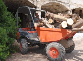 Dumper full of logs