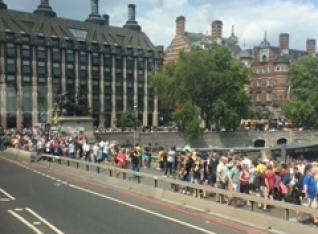 The busy London Streets