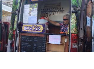 Farmers market stall