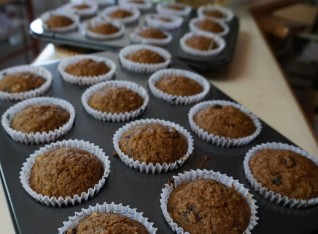 Delicious carrot muffins