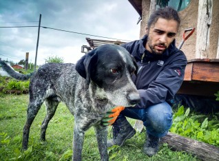 Diogo and the sweetest dog ever -Peppe!