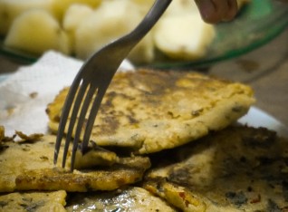 Chickpea flour pancakes