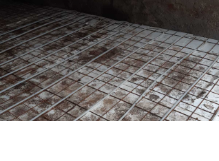 Floor heating in coal storage building