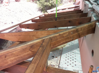 Beams in place