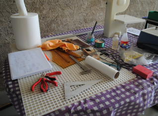 Temporary tool table